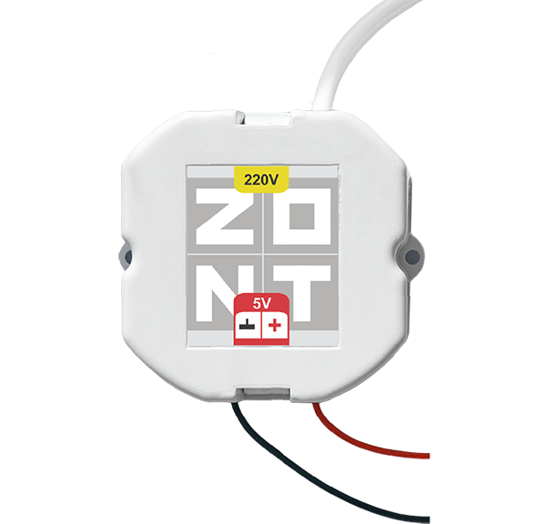 ���� ������� � ������������ 5V/220� ��� ���������� ST-132 STOUT ZONT