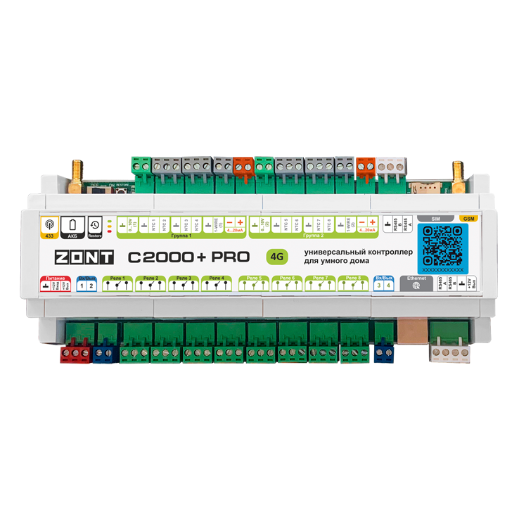 ������������� ���������� ��� ������ ���� C2000+ PRO ZONT